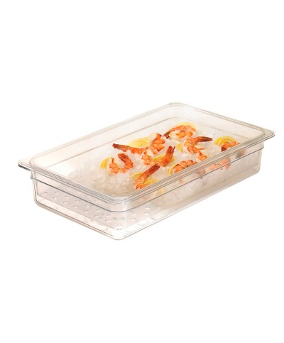 Cambro - 13CLRCW-135 / Recipiente colador de policarbonato GN 1/1 - (32,5 x 53 x 7,6 cm)