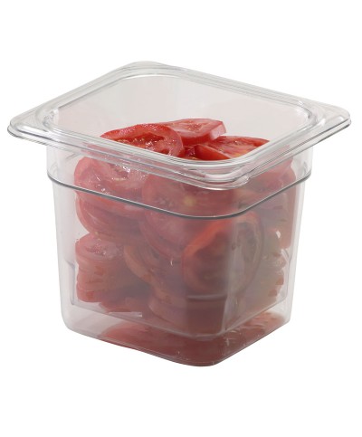 Cambro - 66CW-135 / Recipiente de policarbonato GN 1/6 - (16,2 x 17,6 x 15 cm) - (2,2 litros)