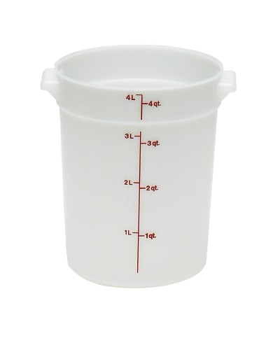 Cambro - RFS4-148 / Recipiente redondo de polietileno - (18 cm de Ø) - (profundidad: 22 cm) - (3,8 litros)
