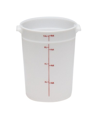Cambro - RFS8-148 / Recipiente redondo de polietileno - (23 cm de Ø) - (profundidad: 27,5 cm) - (7,6 litros)