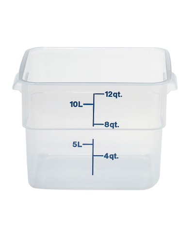 Cambro - 12SFSPP-190 / Recipiente cuadrado de polipropileno - (25,6 x 31 x 21 cm) - (11,4 litros)