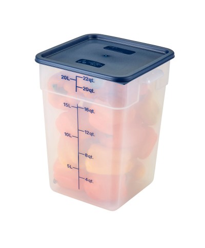 Cambro - 22SFSPP-190 / Recipiente cuadrado de polipropileno - (25,6 x 31 x 40 cm) - (20,8 litros)