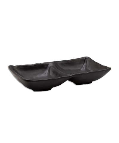 Adrier - SRCTB17085-MBK/Colección TERRAL - Bol rectangular con doble compartimento - 17 x 8,5 x 3,5 cm