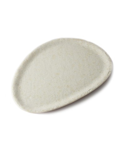 Adrier - ESP3525-MWH/Colección TERRAL - Plato ovalado grande - 35 x 25 x 1,5 cm
