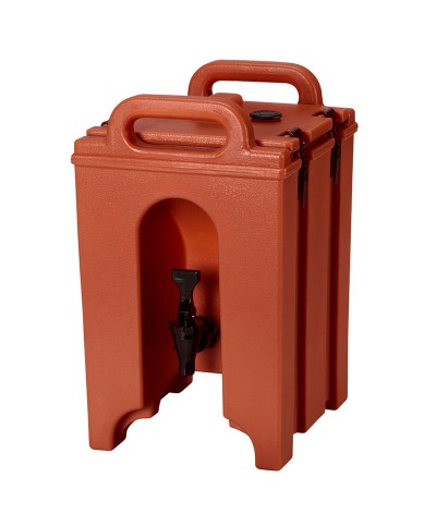 CAMBRO - 100LCD-402/Contenedor Isotérmico  para líquidos (5 L) Serie Camtainer - (29 x 26,5 x 44 cm)  - Rojo ladrillo