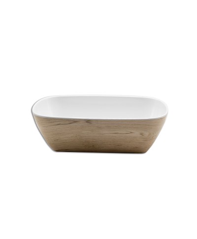 Adrier - TTRB2616-WW / Colección KAYAK - Ensaladera rectangular GN (tamaño 1/6) - 17,5 x 15,5 x 8,3 cm