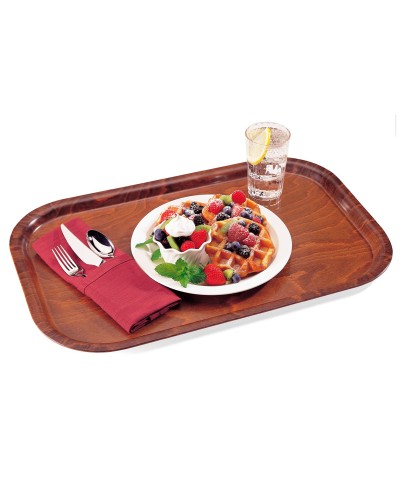 Bandeja rectangular madera de haya de superficie lisa 27 x 20 cm