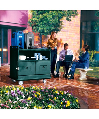 Cambro - MDC24F-192 / Carro para Servicio de Bebidas (mostrador liso sin relieve) con compartimentos inferiores Isotérmicos