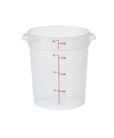 Cambro - RFS4PP-190 / Recipiente redondo de polipropileno - (18 cm de Ø) - (profundidad: 22 cm) - (3,8 litros)