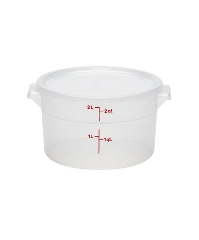 Cambro - RFSC2PP-190 / Tapa para recipiente redondo polipropileno de 1,9 l. y 3,8 l. - (20,8 cm de Ø)