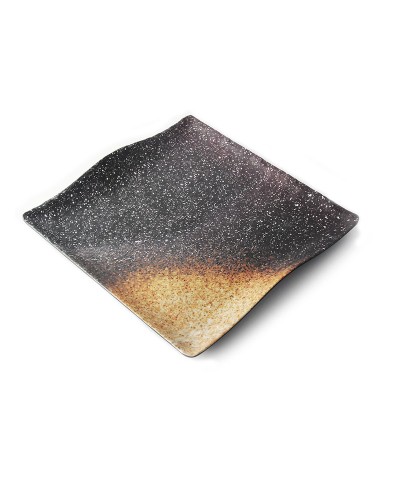 Adrier - SQP2828-LAV / Colección TERRAL - Plato cuadrado con borde ondeado - (28 x 28 x 2,5 cm)