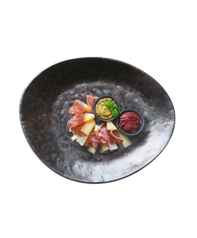 Adrier - OP2622-ORI / Colección ORION - Plato ovalado - 26,8 x 22,8 cm x 3 cm alto