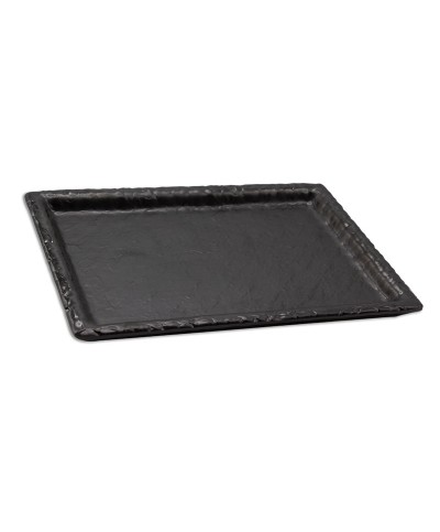 Adrier - RCTP2418-MBK / Colección TERRAL - Plato rectangular - (24,5 x 18 x 2,3 cm)