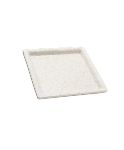 Adrier - SQP1717-MWH / Colección TERRAL - Plato cuadrado - (17 x 17 x 2 cm)