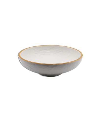 Adrier - TTRB25-WO / Colección SUNRISE - Bol grande con filo decorado - 25 cm Ø x 8 cm alt.