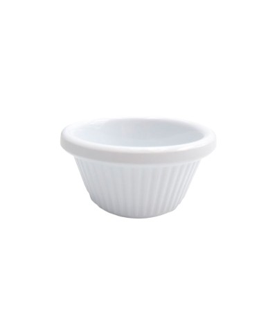Adrier - MRF1-WH / Colección RAMEKINES - Ramekin acanalado 44 ml - 6.3 x 6.3 x 3.7 cm