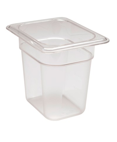 Cambro - 86CW-135 / Recipiente de policarbonato GN 1/8 - (16,2 x 13,2 x 15 cm) - (1,46 litros)