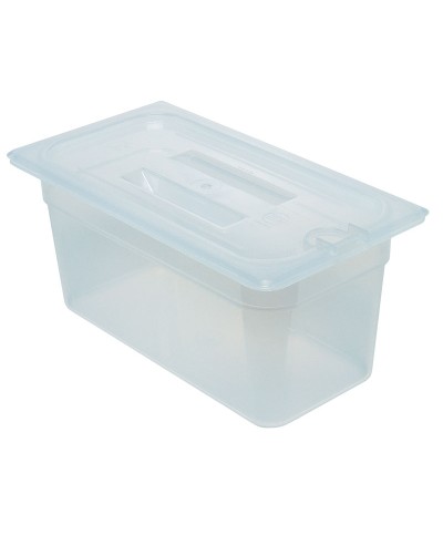 Cambro - 30PPCHN-190 / Tapa de polipropileno con muesca y asa GN 1/3 - (17,6 x 32,5 cm)