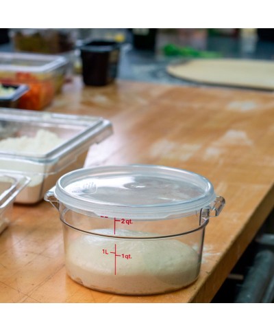 Cambro - RFSCW2-135 / Recipiente redondo de policarbonato - (20,8 cm de Ø) - (profundidad: 11,1 cm) - (1,9 litros)