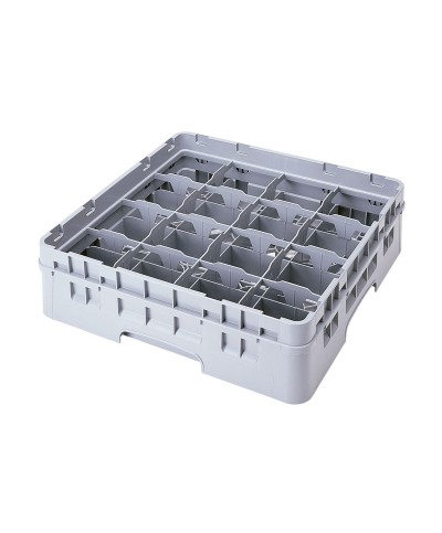 Cambro - 16C414-151 / Cesta de lavado de (50 x 50 cm) para tazas con 16 compartimentos de 11,1 x 11,1 cm altura máx. 10,7 cm