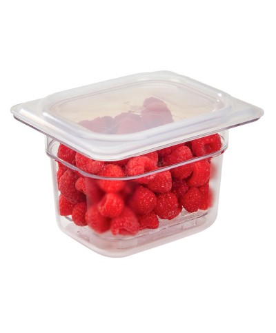 Cambro - 84CW-135 / Recipiente de policarbonato GN 1/8 - (16,2 x 13,2 x 10 cm) - (1 litro)