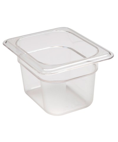 Cambro - 84CW-135 / Recipiente de policarbonato GN 1/8 - (16,2 x 13,2 x 10 cm) - (1 litro)