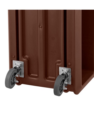 Cambro - SC337S-131 / Carro de servicio PRO con 4 ruedas giratorias con freno - (60,3 x 105,4 x 94,3 cm) - Castaño