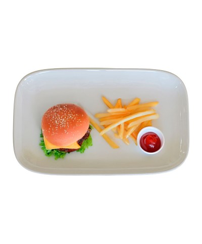 Adrier - MORP3019-WHT / Colección PURE - Plato rectangular - 30,3 x 18,9 cm x 3 cm alto