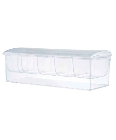 Dispensador condimentos de 5 insertos 565 ml - 42 x 41,5 x 12,5 cm