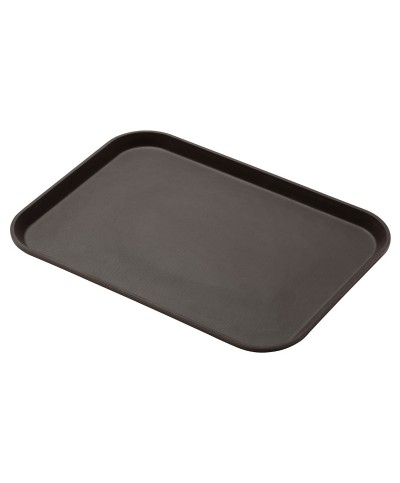 Bandeja rectangular de superficie antideslizante - perfil alto 27 x 35 cm