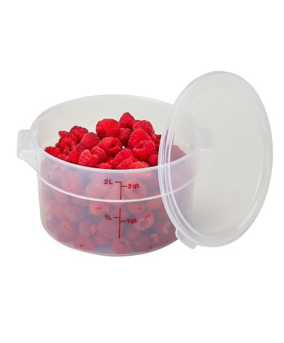 Cambro - RFS2PP-190 / Recipiente redondo de polipropileno - (20,8 cm de Ø) - (profundidad: 11,1 cm) - (1,9 litros)