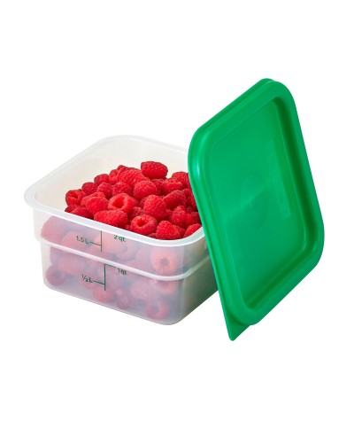 Cambro - 2SFSPP-190 / Recipiente cuadrado de polipropileno - (18,5 x 18,5 x 10 cm) - (1,9 litros)