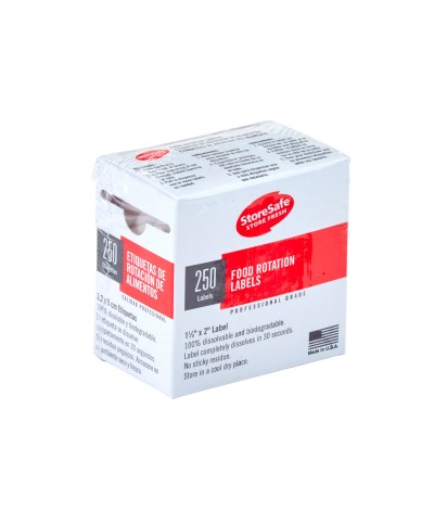 NCCO - 1252SLINB250 / (Pack 24 unidades) Rollo de 250 etiquetas disolubles - (5 x 3 cm)