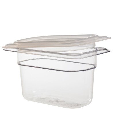 Cambro - 90PPCWSC-190 / Tapa de polipropileno hermética GN 1/9 - (10,8 x 17,6 cm)