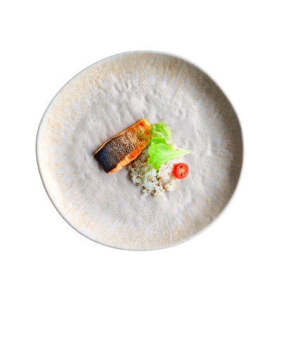 Adrier - RPC253-GIN / Colección GINGER - Plato redondo - 25,3 cm x 2 cm alto