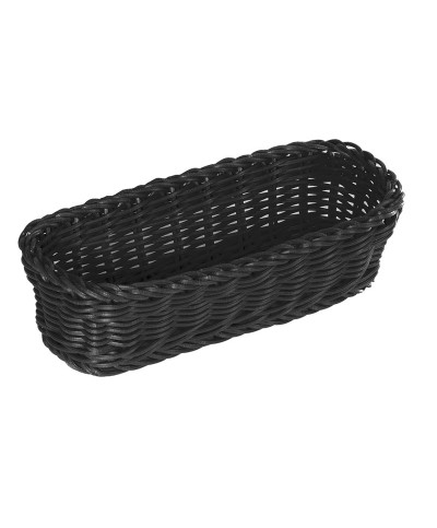 Cesta rectangular imitación mimbre - 25,4 x 12,1 cm x 7,6 cm prof.