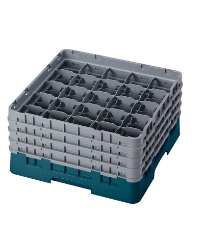 Cambro - 25S800-414 / Cesta de lavado (50 x 50 cm) copas y vasos con 25 comp. 4 alt. - dia. máx. 8,7 cm alt. máx. 21,7 cm