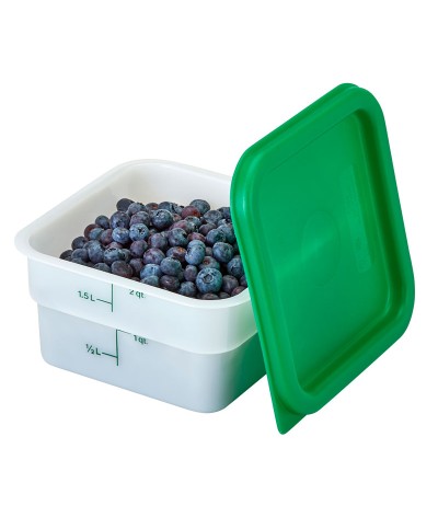 Cambro - 2SFSP-148 / Recipiente cuadrado de polietileno - (18,5 x 18,5 x 10 cm) - (1,9 litros)
