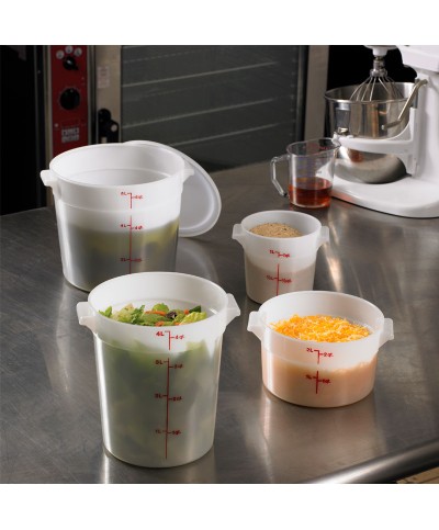 Cambro - RFS1-148 / Recipiente redondo de polietileno - (15,4 cm de Ø)  - (profundidad 12,7 cm) - (0,9 litros)