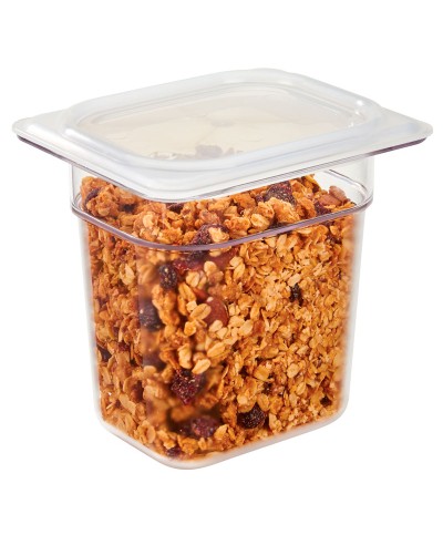 Cambro - 80PPCWSC-190 / Tapa hermética de polipropileno para cubetas GN 1/8 - (16,2 x 13,2 cm)