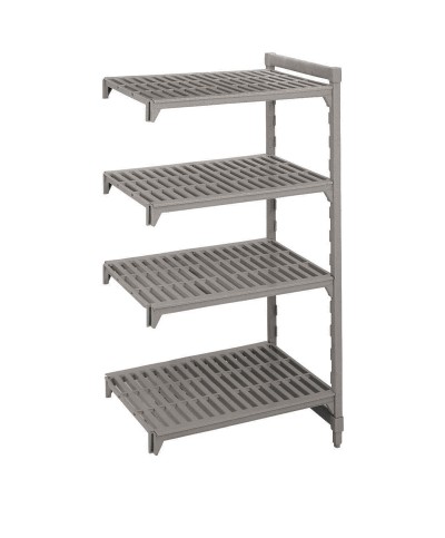 Cambro - CBA183672V4-580 / Estantería adicional con 4 estantes ventilados, 46 cm fondo, 91 cm longitud y 183 cm de alto