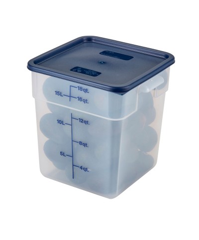 Cambro - 18SFSPP-190 / Recipiente cuadrado de polipropileno - (25,6 x 31 x 32 cm) - (17,2 litros)