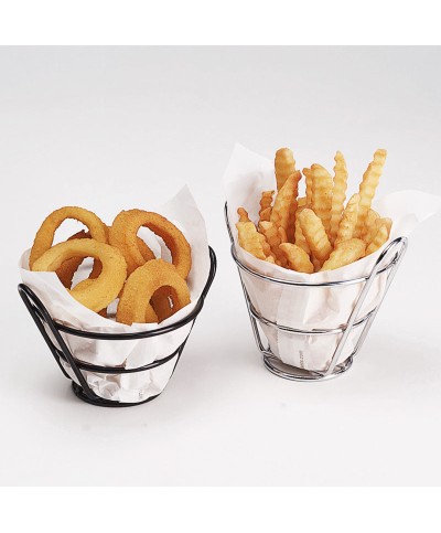 Cesta con dos asas Cromada - 11,4 cm Ø x 10,1 cm alto.