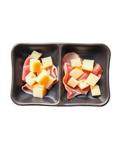 Adrier - SRCTB13083-ORI / Colección ORION - Cuenco rectangular 2 compartimentos - 13 x 8 cm x 2,5 cm alto