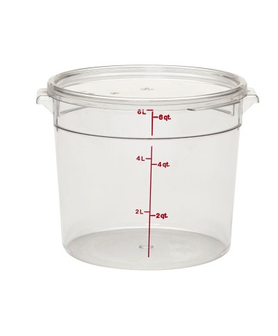 Cambro - RFSCWC6-135 / Tapa para recipiente policarbonato redondo de 5,7 l. y 7,6 l. - (25,2 cm de Ø)