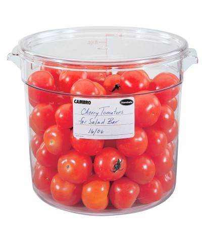 Cambro - RFSCWC6-135 / Tapa para recipiente policarbonato redondo de 5,7 l. y 7,6 l. - (25,2 cm de Ø)