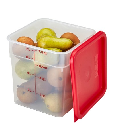 Cambro - 8SFSPP-190 / Recipiente cuadrado de polipropileno - (21,5 x 21,5 x 23 cm) - (7,6 litros)