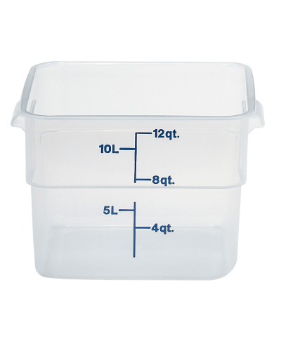 Cambro - 12SFSPP-190 / Recipiente cuadrado de polipropileno - (25,6 x 31 x 21 cm) - (11,4 litros)