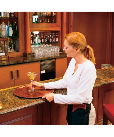 Bandeja redonda laminada de superficie lisa 32 cm Ø