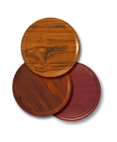 Bandeja redonda laminada de superficie lisa 32 cm Ø